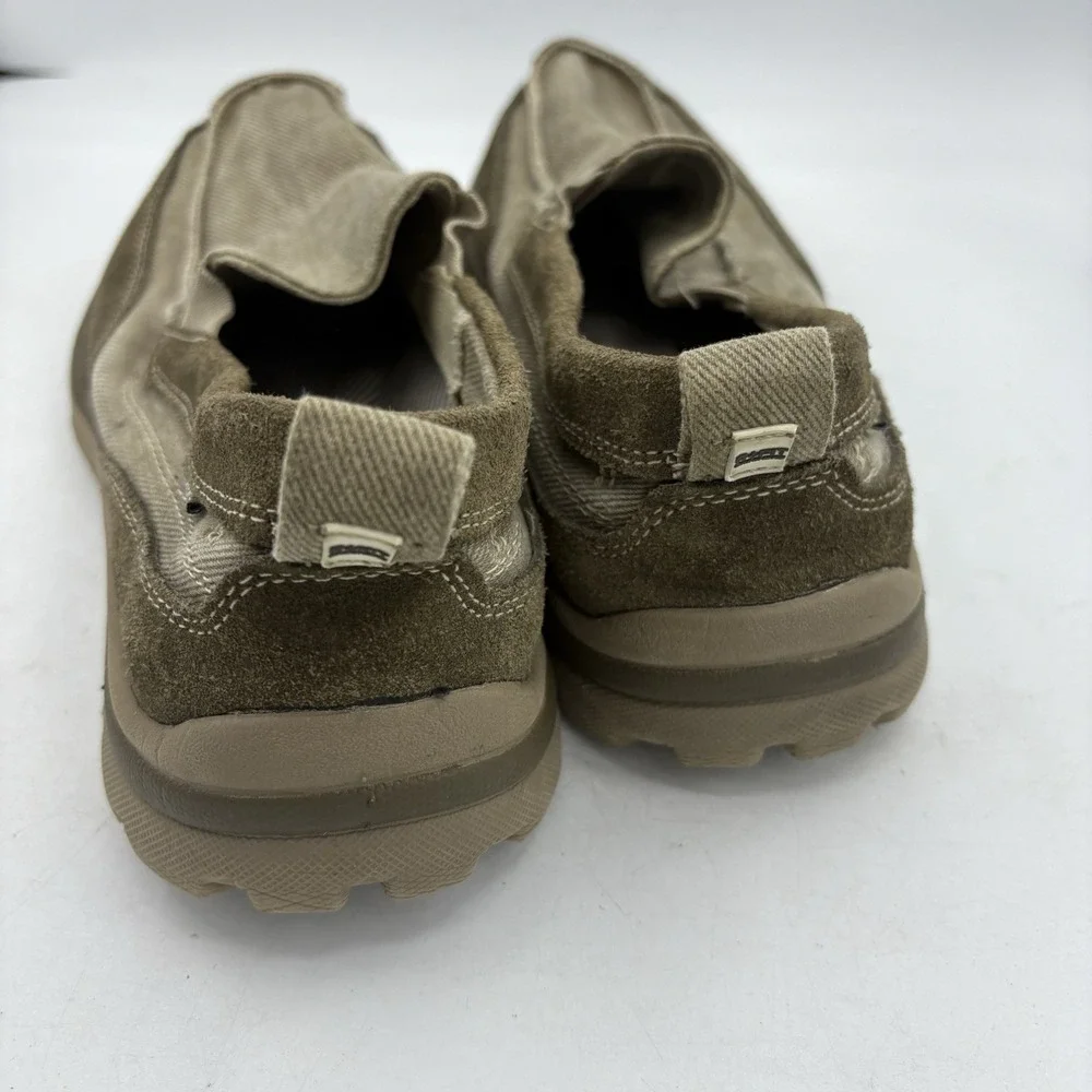 Skechers‎ Boat Shoes Mens Size 9 Melvin 63820 Taupe Brown Relaxed Fit Slip On